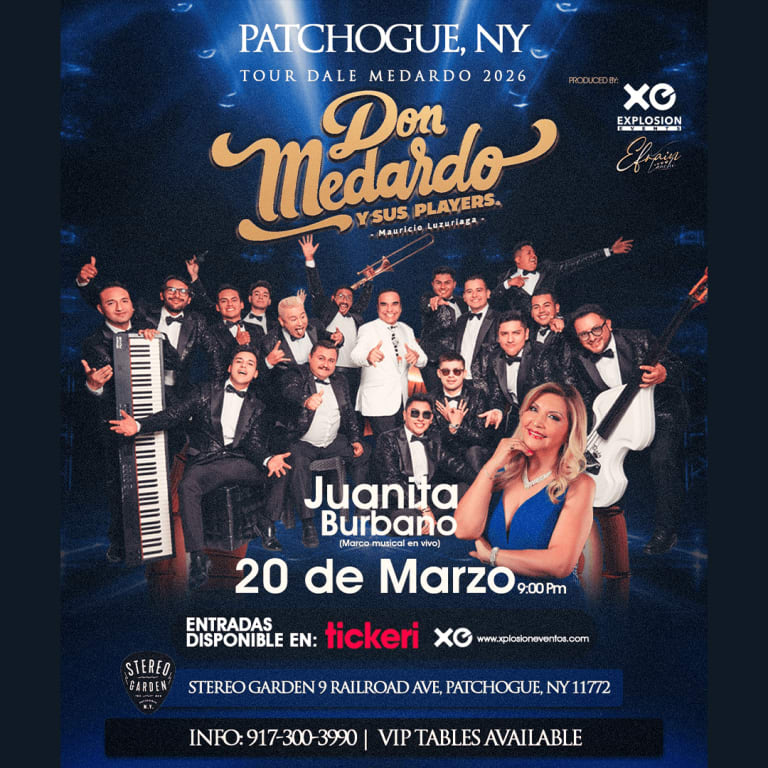 Event - Patchogue,NY en concierto,Don Medardo y sus Players, Juanita Burbano y mas.. - Patchogue, NY - Fri, March 20, 2026} | concert tickets