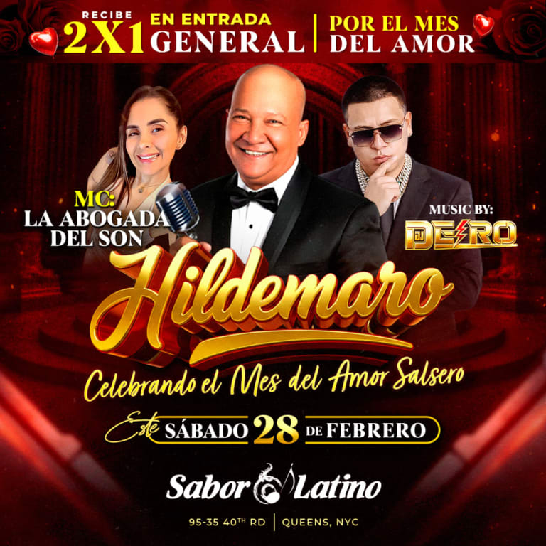 Event - HILDEMARO | Sabor Latino - Queens, NY - Sat, February 28, 2026} | concert tickets