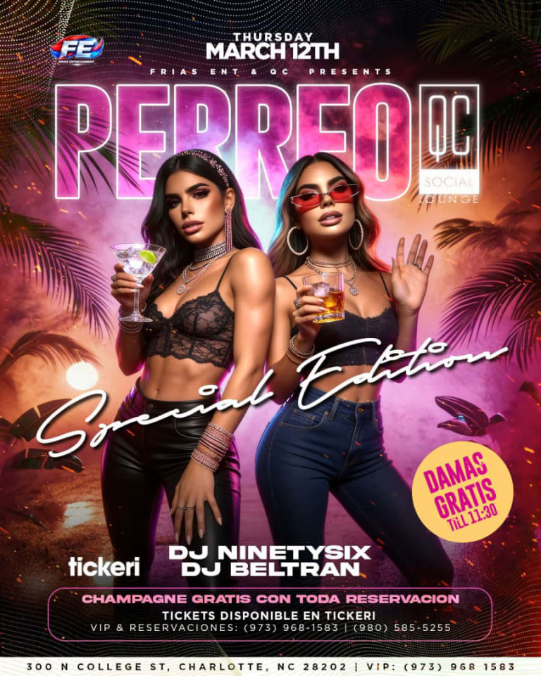 Event - PERREO NIGHT - Charlotte, NC - Thu, March 12, 2026} | concert tickets