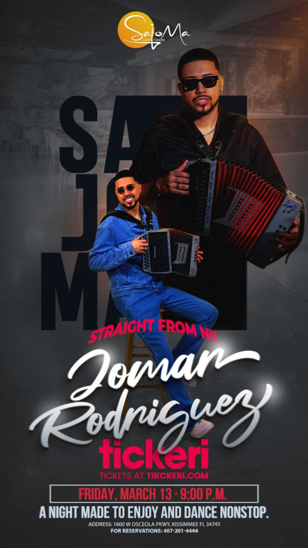 Event - Jomar Rodriguez  - Kissimmee, Florida - March 13, 2026 | concert tickets