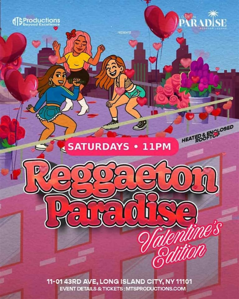 Event - Reggaeton Paradise Rooftop Party – Lost in Paradise, Queens – Feb 21st - New York, NY - Sat, February 21, 2026} | concert tickets