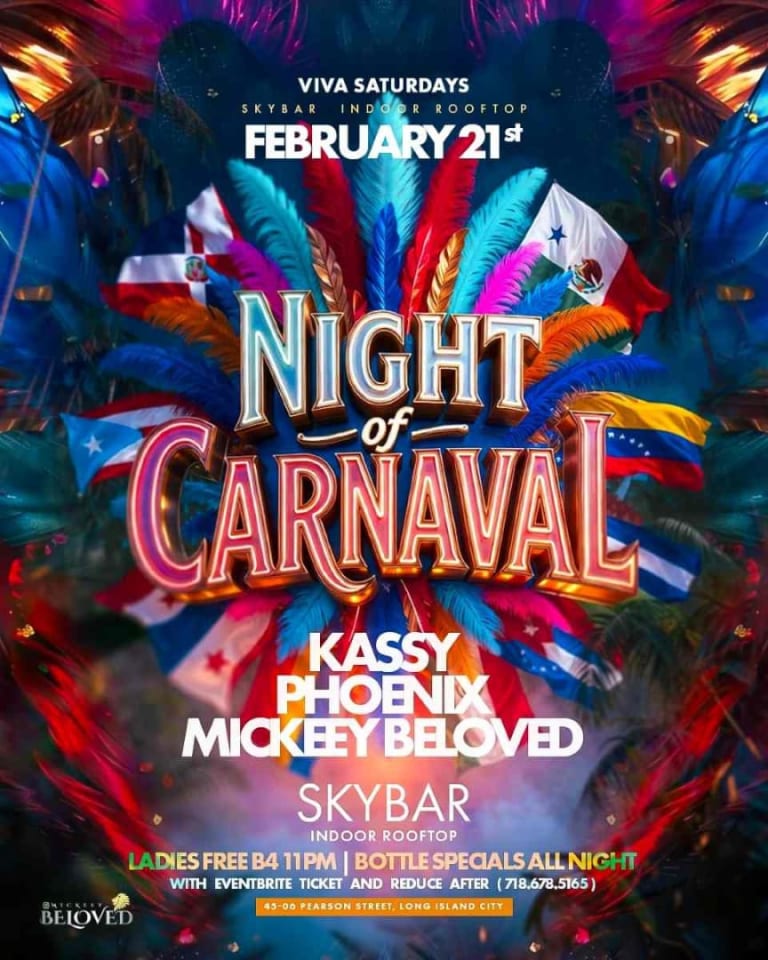 Event - Skybar Rooftop Saturdays NYC | Night of Carnaval Party in Long Island City - Queens, NY - Sat, February 21, 2026} | concert tickets