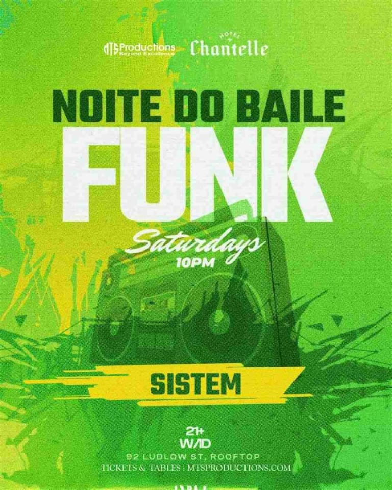 Event - Noite do Funk NYC on Saturday, February 21 in the Lower East Side - New York, NY - Sat, February 21, 2026} | concert tickets
