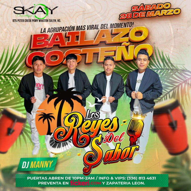 Event - Los Reyes del Sabor en Vivo - Winston-Salem, NC - Winston-Salem, North Carolina - March 28, 2026 | concert tickets