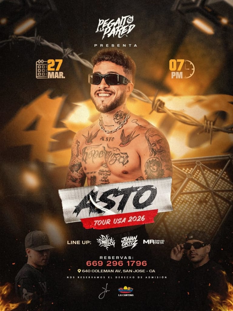 Event - Asto en San Jose, CA – Tour USA 2026 | 27 de Marzo en La Cantina - San Jose, California - March 27, 2026 | concert tickets