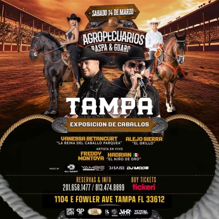 Event - Agropecuarios Raspa y Guaro ( TAMPA  , FL  )  - Tampa, FL - Sat, March 14, 2026} | concert tickets