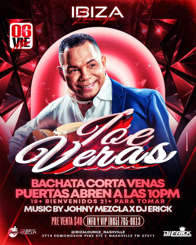 Event - Joe Veras En Concierto - Nashville, Tennessee - March 6, 2026 | concert tickets