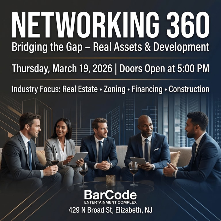 Event - Networking 360: Bridging the Gap – Real Assets & Development - Elizabeth, NJ - Fri, March 6, 2026} | concert tickets