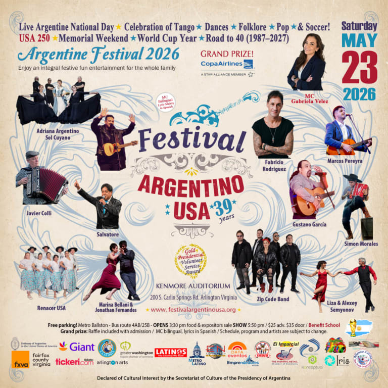 Event - 39 Festival Argentino 2026 - Arlington, VA - Sat, May 23, 2026} | concert tickets