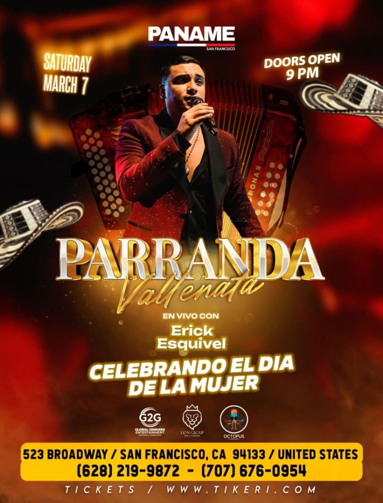 Event - Parranda Vallenata - San Francisco, CA - sáb, 7 de marzo de 2026} | concert tickets