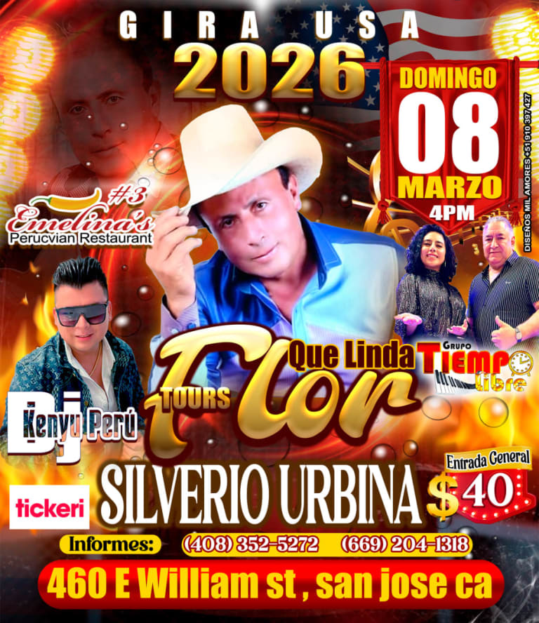 Event - Silverio Urbina - San Jose, California - March 8, 2026 | concert tickets