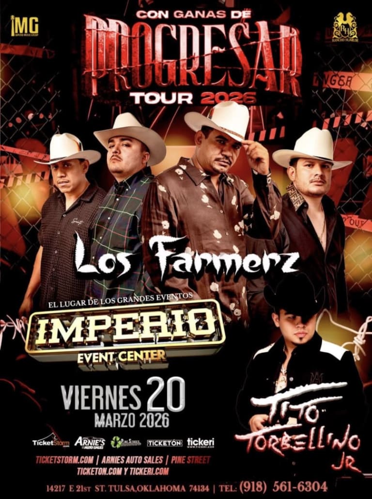 Event - Los Farmerz en Tulsa, OK – Tour 2026 | Imperio Event Center | 20 de Marzo - Tulsa, Oklahoma - March 20, 2026 | concert tickets