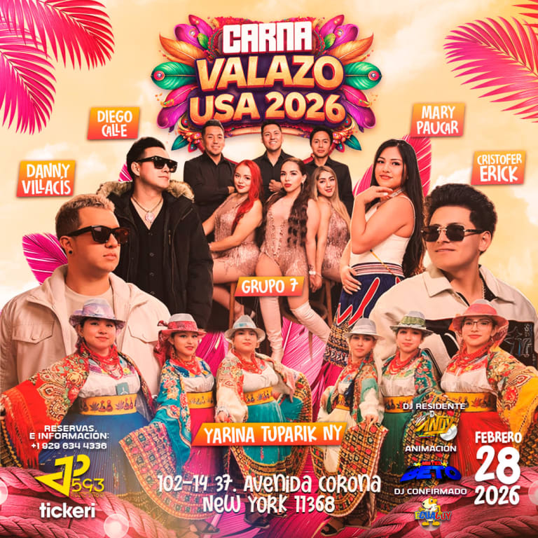 Event - CARNAVALAZO USA 2026 - Flushing, NY - Sat, February 28, 2026} | concert tickets