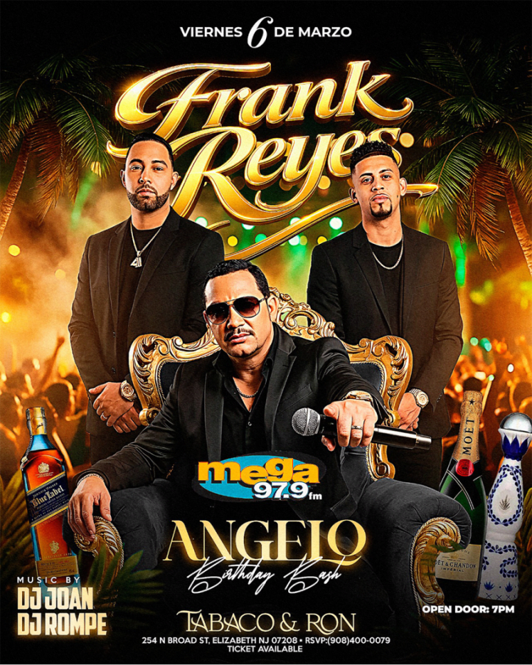 Event - FRANK REYES  - Elizabeth, NJ - vie, 6 de marzo de 2026} | concert tickets