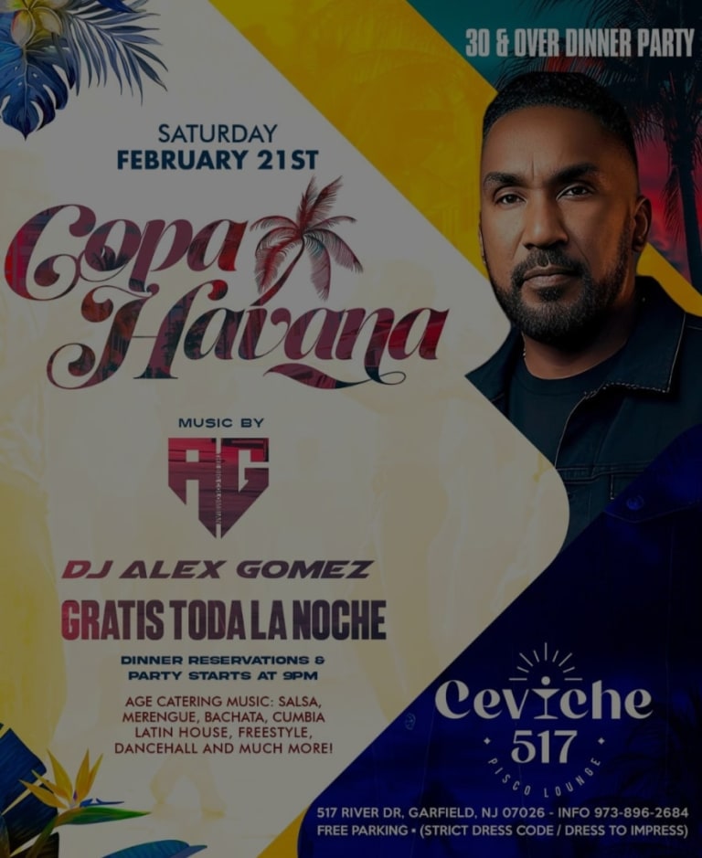 Event - Copa Havana Saturdays At Ceviche 517 Lounge  - Garfield, New Jersey - February 21, 2026 | concert tickets