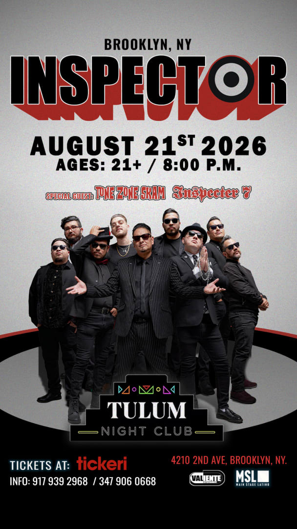 Event -  🏁 Inspector: Ska Tour 2026 - Brooklyn, New York - August 21, 2026 | concert tickets