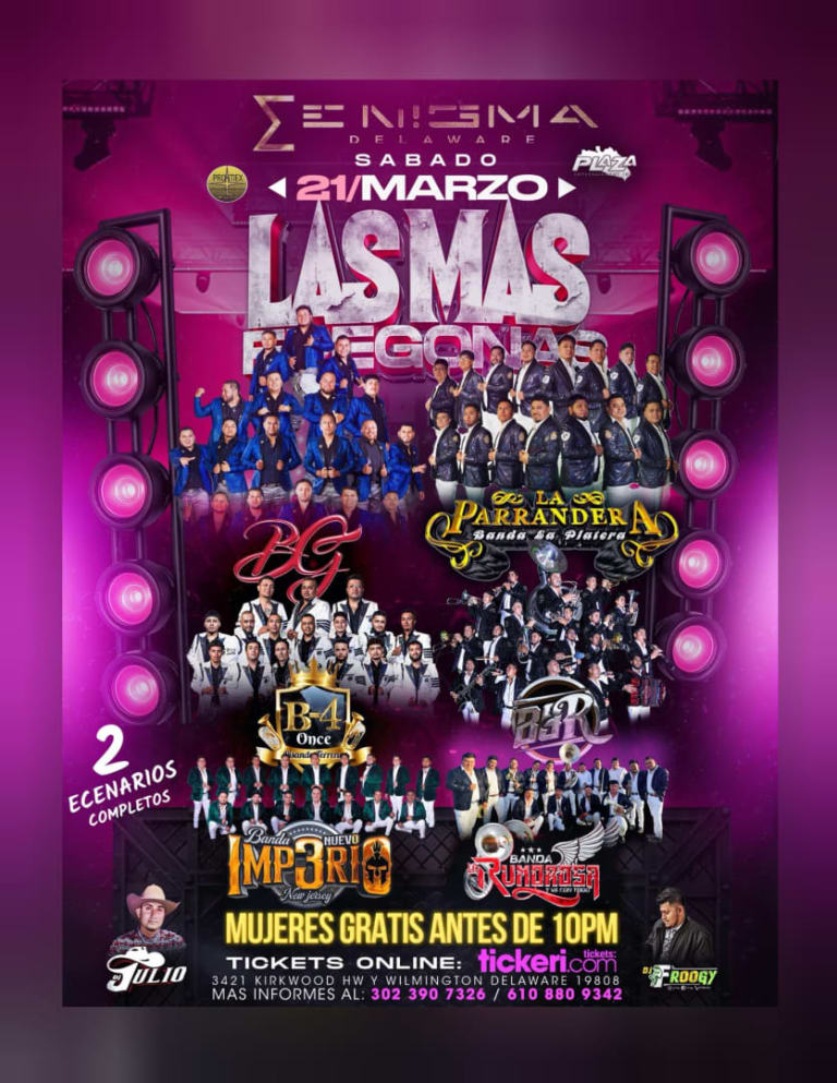 Event - LAS MAS FREGONAS ( Guerra De Bandas) - Wilmington, Delaware - March 21, 2026 | concert tickets