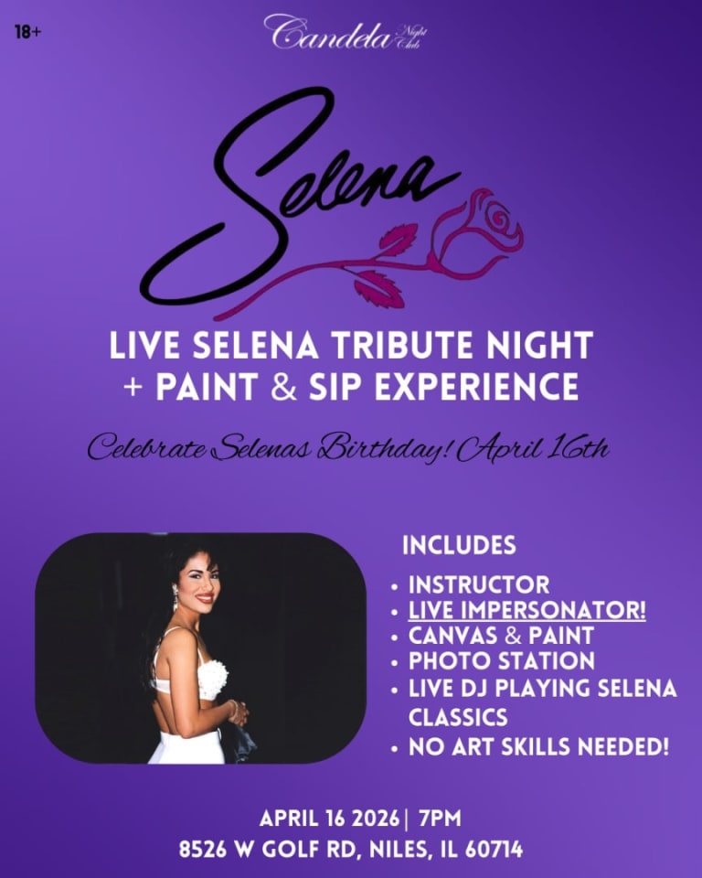 Event - Selena Quintanilla Birthday Paint & Sip Night - Niles, Illinois - April 16, 2026 | concert tickets
