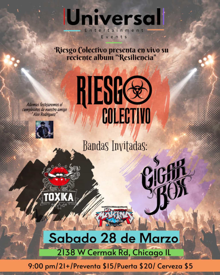 Event - Riesgo Colectivo Álbum Release - Chicago, Illinois - March 28, 2026 | concert tickets