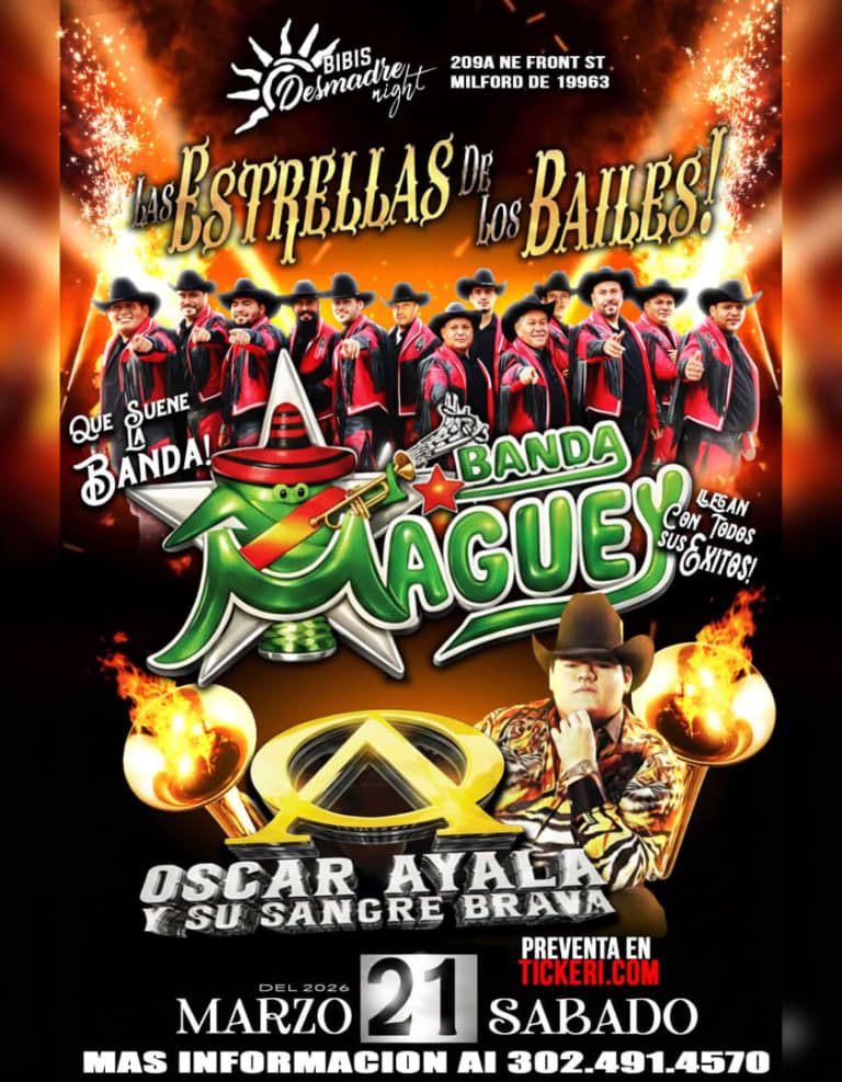 Event - BANDA MAGUEY Y OSCAR AYALA  - Milford, Delaware - March 21, 2026 | concert tickets