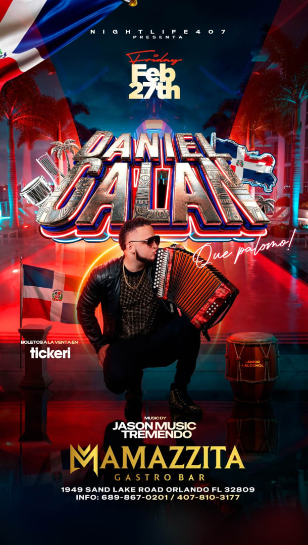 Event - DANIEL GALAN  AY K PALOMO! - Orlando, Florida - February 27, 2026 | concert tickets