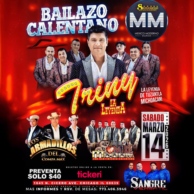 Event - Triny “La Leyenda” en Chicago - Chicago, Illinois - March 14, 2026 | concert tickets