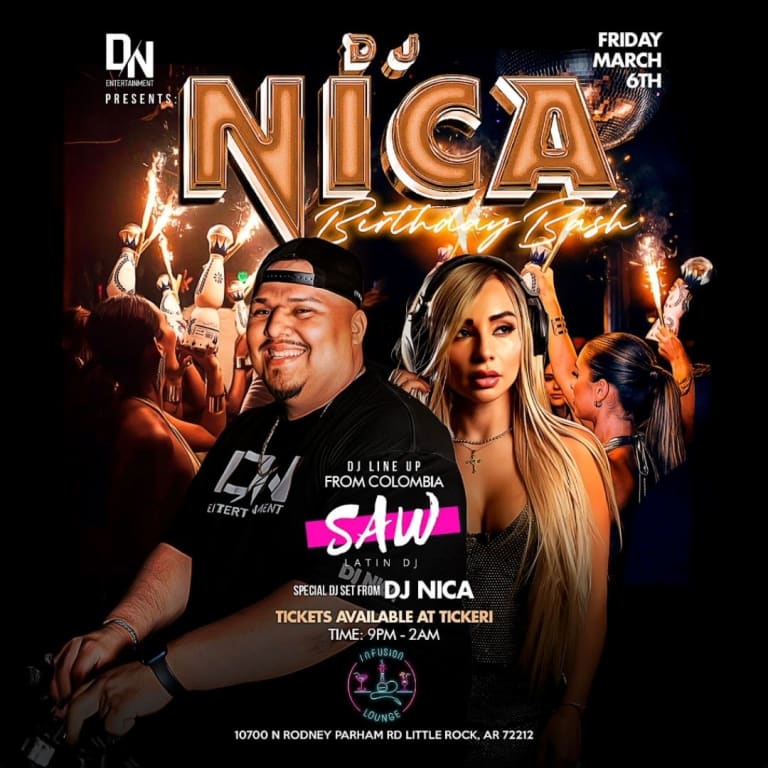 Event - Dj Nica Birthday Bash in Little Rock Arkansas - Little Rock, Arkansas - March 6, 2026 | concert tickets