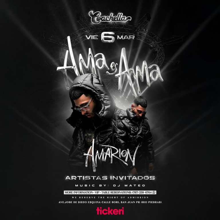 Event - Amarion en Coachella - San Juan - San Juan, San Juan - March 6, 2026 | concert tickets
