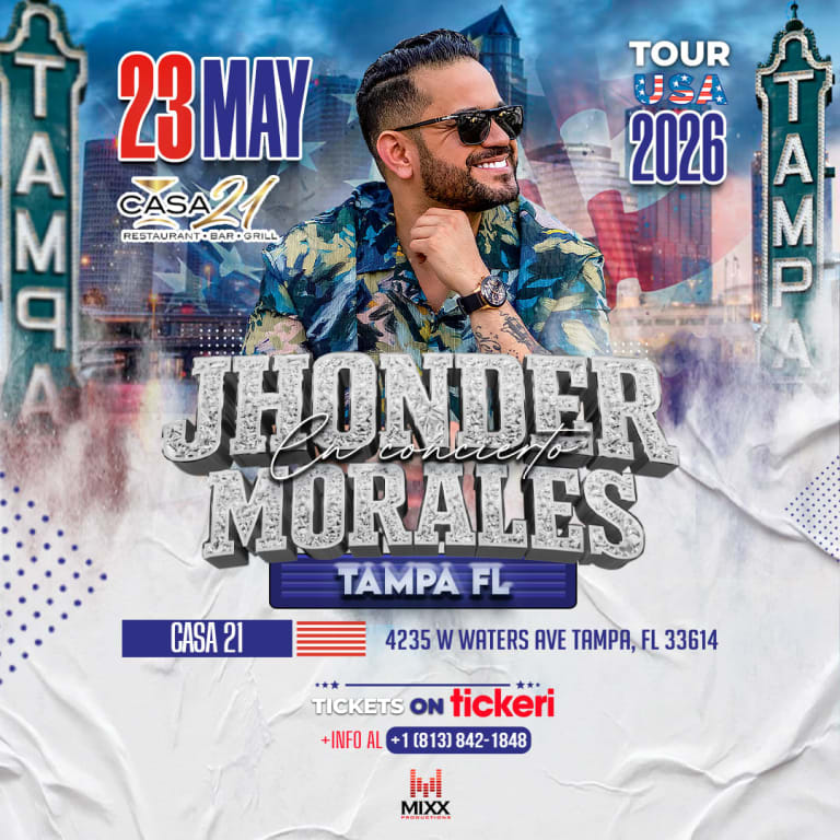 Event - Jhonder Morales En Tampa - Tampa, Florida - May 23, 2026 | concert tickets