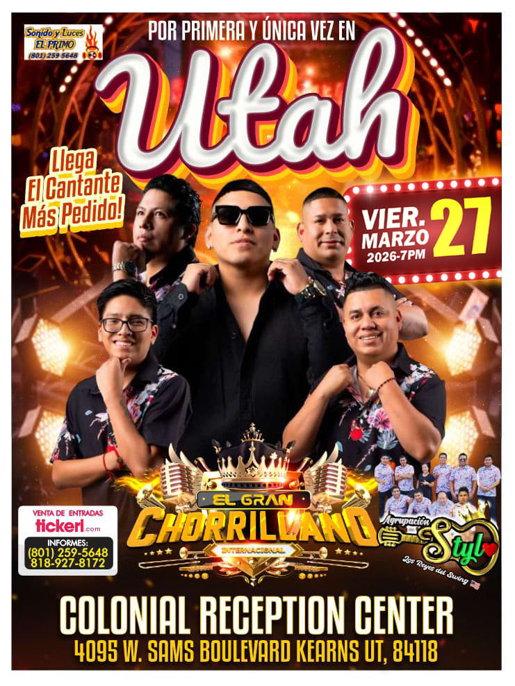 Event - El Gran Chorrillano Internacional en vivo en Utah - Kearns, Utah - March 27, 2026 | concert tickets