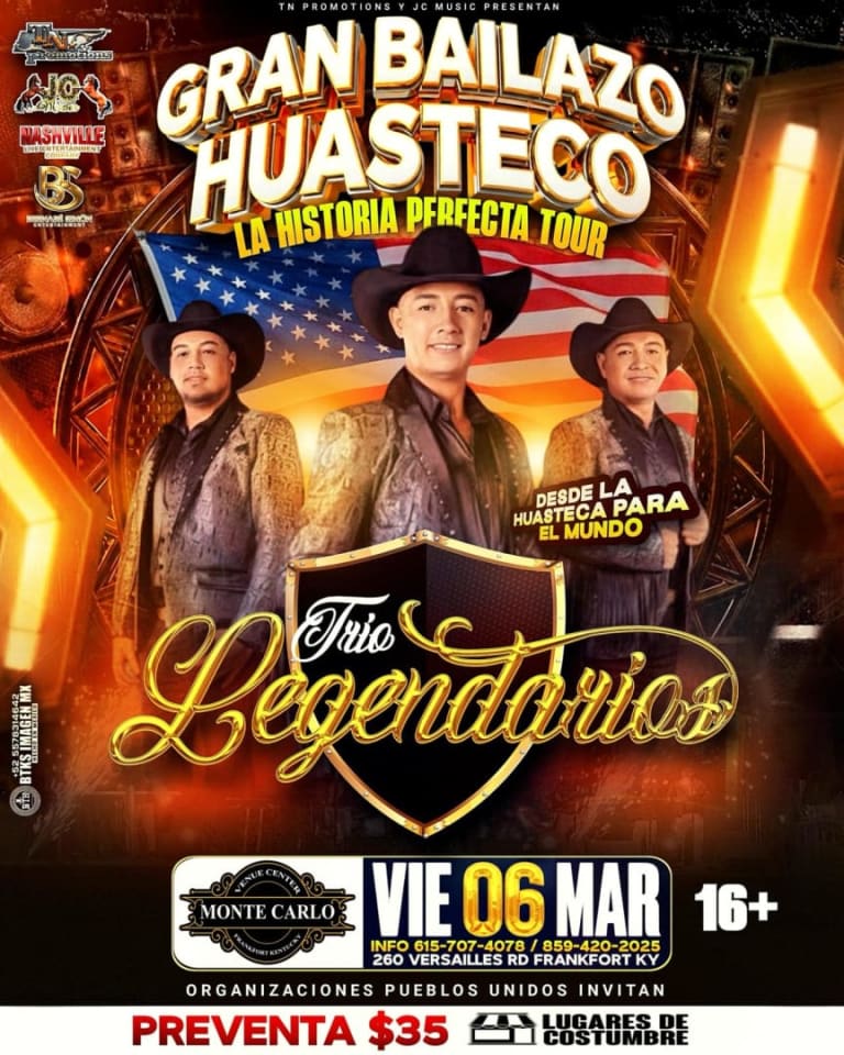 Event - Trio Legendarios  - Frankfort, Kentucky - March 6, 2026 | concert tickets