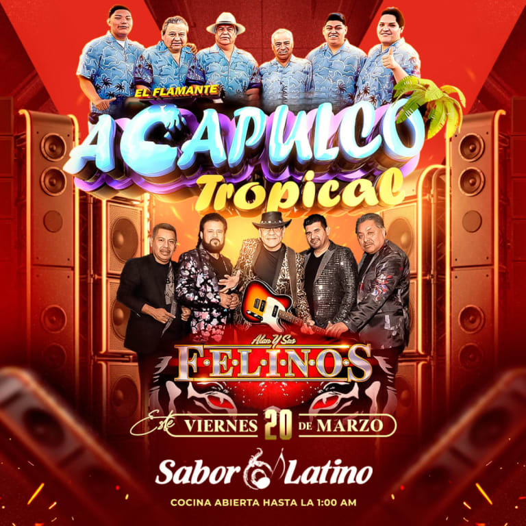 Event - EL FLAMANTE ACAPULCO TROPICAL ALAID Y SUS FELINOS  EN SABOR LATINO - Queens, New York - March 20, 2026 | concert tickets