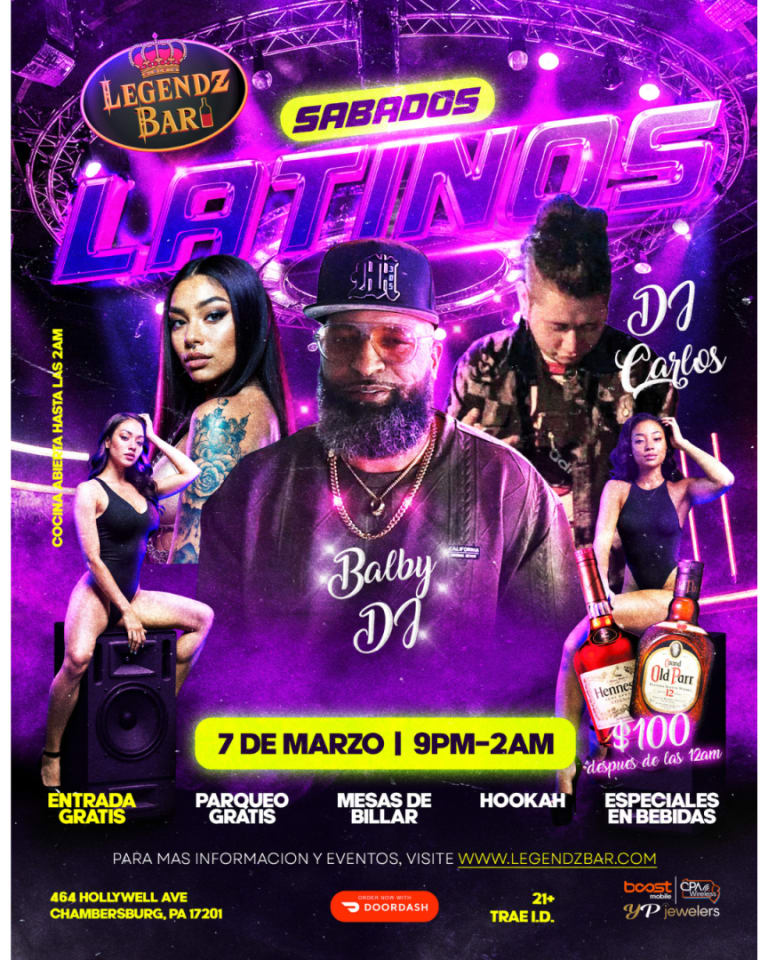 Event - Sabados Latinos - Chambersburg, Pennsylvania - March 7, 2026 | concert tickets