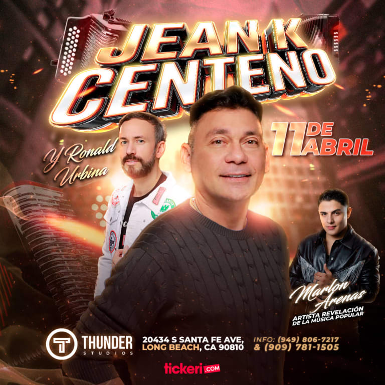 Event - Jean Carlos Centeno en Los Angels CA! - Long Beach, California - April 11, 2026 | concert tickets