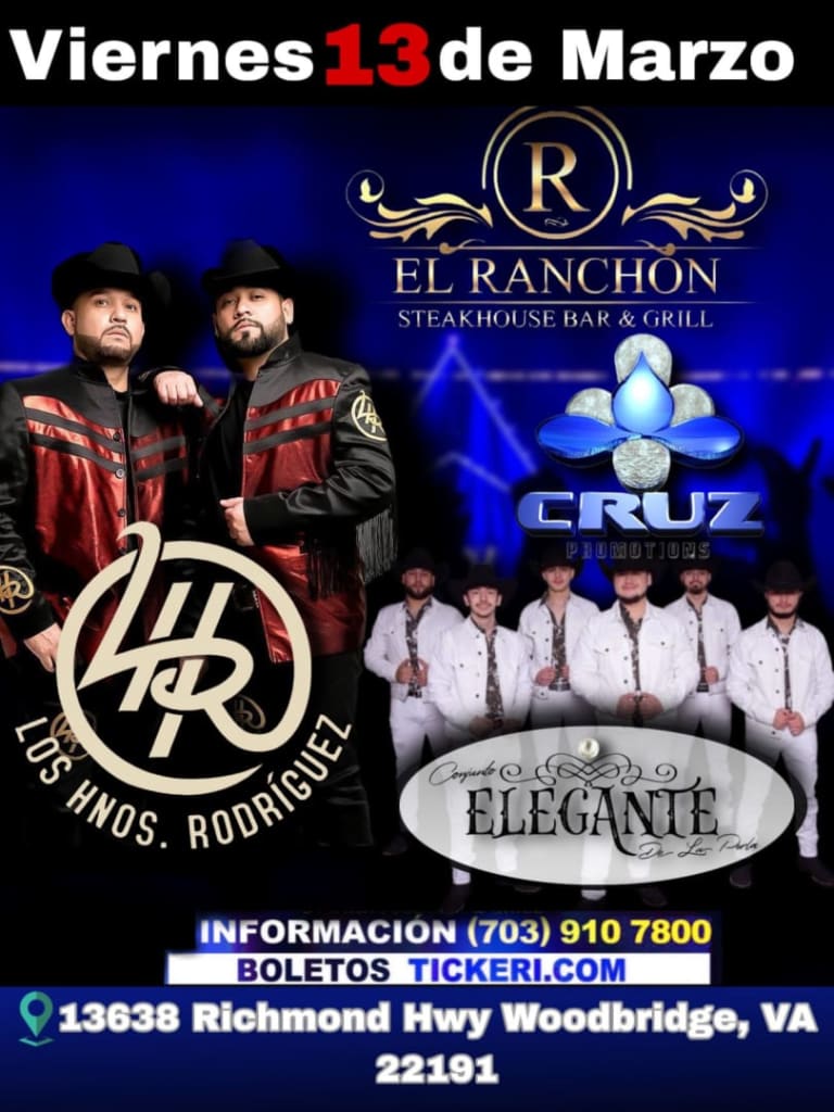 Event - los HERMANOS RODRIGUEZ  - Woodbridge, Virginia - March 13, 2026 | concert tickets