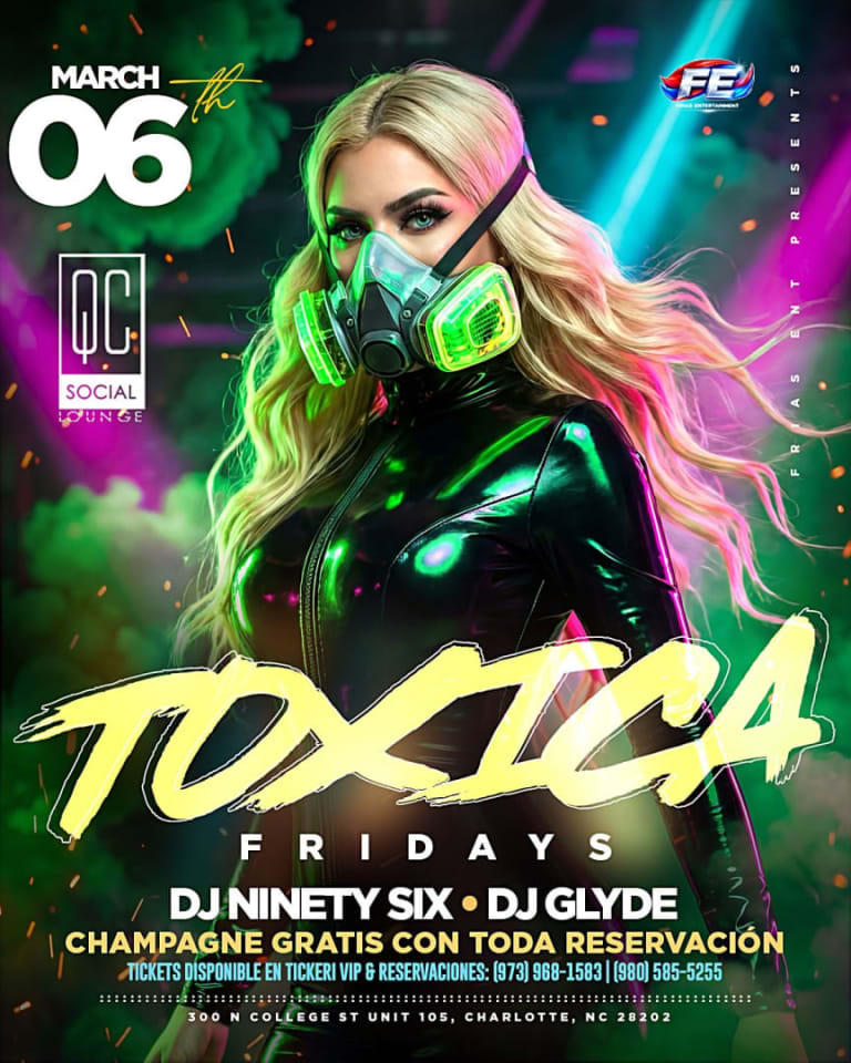 Event - Tóxica Friday  - Charlotte, North Carolina - March 6, 2026 | concert tickets