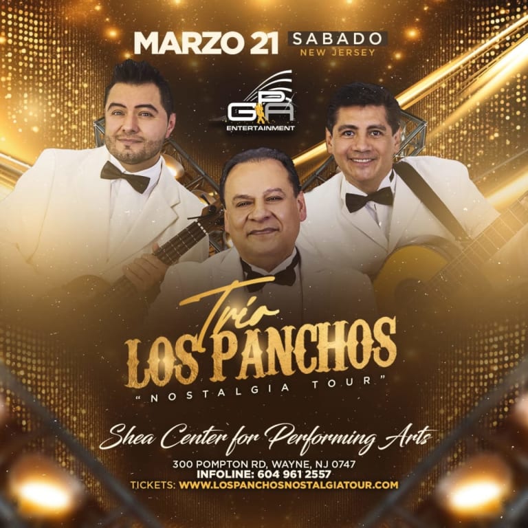 Event - Trio Los Panchos - Nostalgia Tour - NEW JERSEY - Wayne, New Jersey - March 21, 2026 | concert tickets
