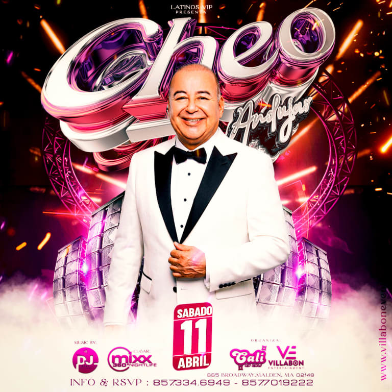 Event - Cheo Andujar  - Latinos vip - ( Salsa Pal Barrio ) - Malden, Massachusetts - April 11, 2026 | concert tickets