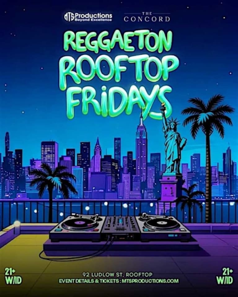 Event - Reggaeton Rooftop Fridays at Concord NYC | Friday, March 6th, 2026 - New York, New York - March 6, 2026 | concert tickets
