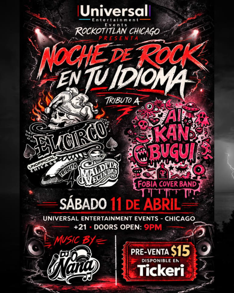Event - Noche De Rock  - Chicago, Illinois - April 11, 2026 | concert tickets