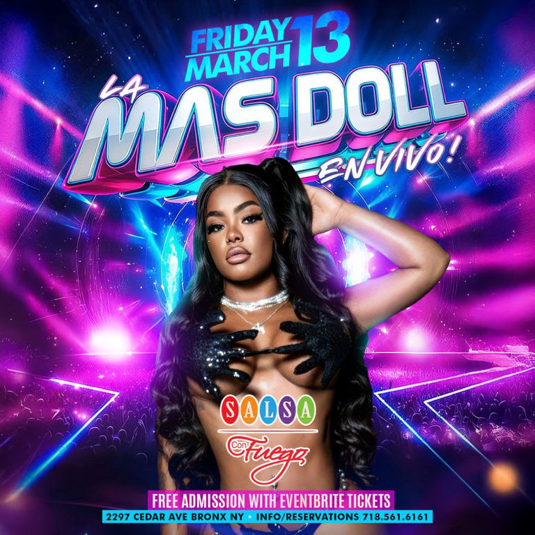 Event - La Más Doll En Vivo - Bronx, New York - March 13, 2026 | concert tickets