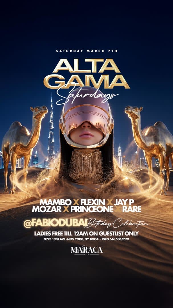 Event - Alta Gama Saturdays At Maraca NYC - New York, New York - March 7, 2026 | concert tickets