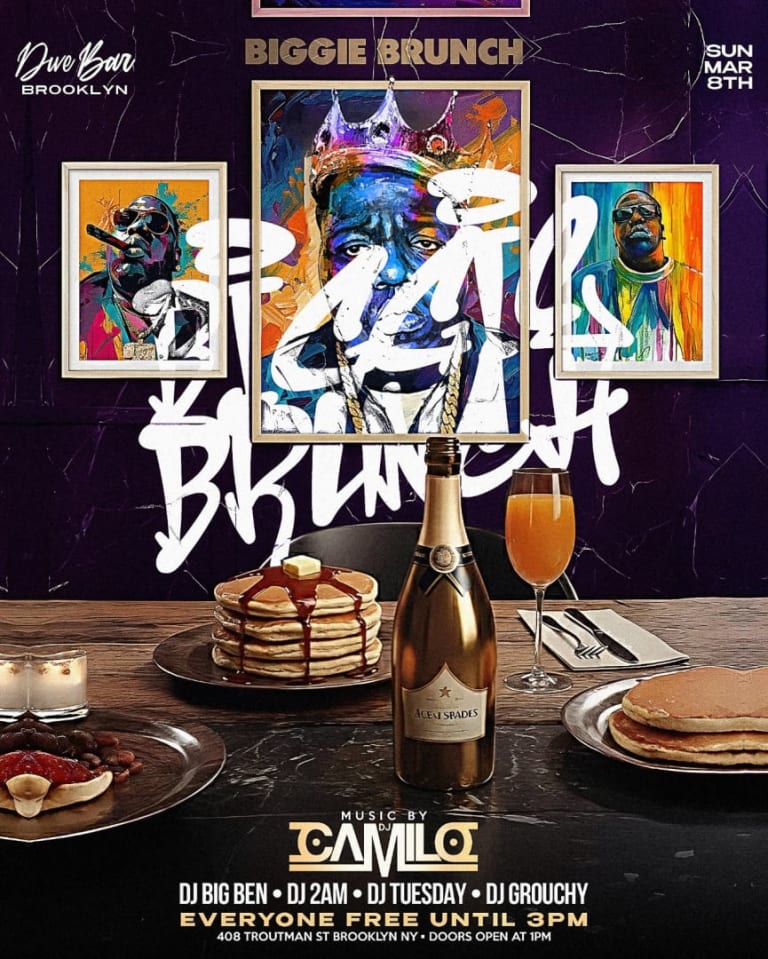 Event - Biggie Brunch DJ Camilo Live At Dive Bar BK - Brooklyn, New York - March 8, 2026 | concert tickets