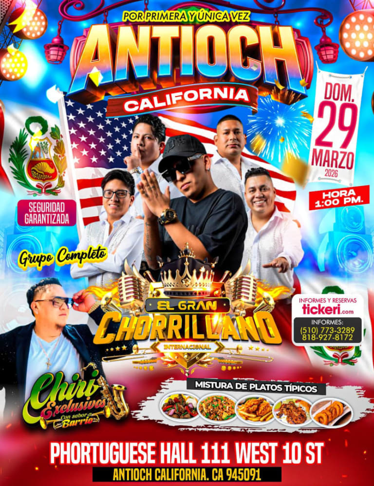 Event - CHORRILLANO EN CONCIERTO EN ANTIOCH CALIFORNIA  - ANTIOCH, California - March 29, 2026 | concert tickets