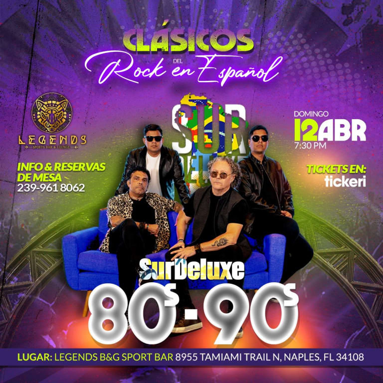 Event - Noche de Rock en español  - Naples, Florida - April 12, 2026 | concert tickets