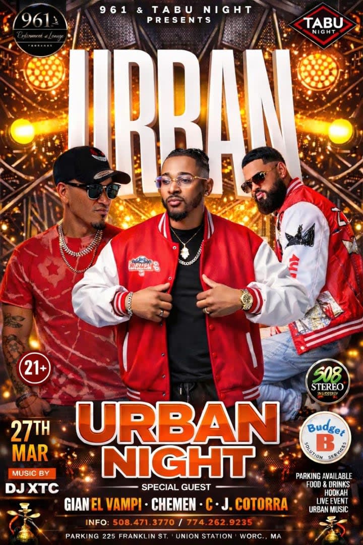 Event - URBAN NIGHT - Worcester, Massachusetts - March 27, 2026 | concert tickets