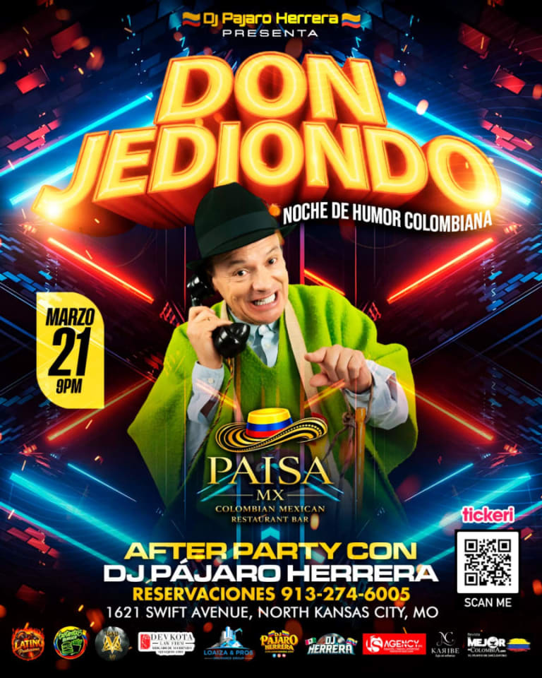 Event - NOCHE DE HUMOR CON DON JEDIONDO EN KANSAS CITY - North Kansas City, MO - Sat, March 21, 2026} | concert tickets