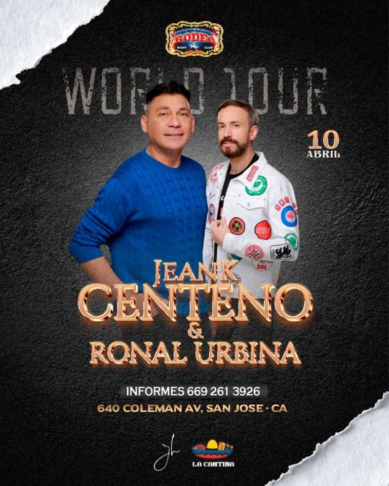 Event - Jeank Centeno y Ronal Urbina en San José CA - San Jose, California - April 10, 2026 | concert tickets