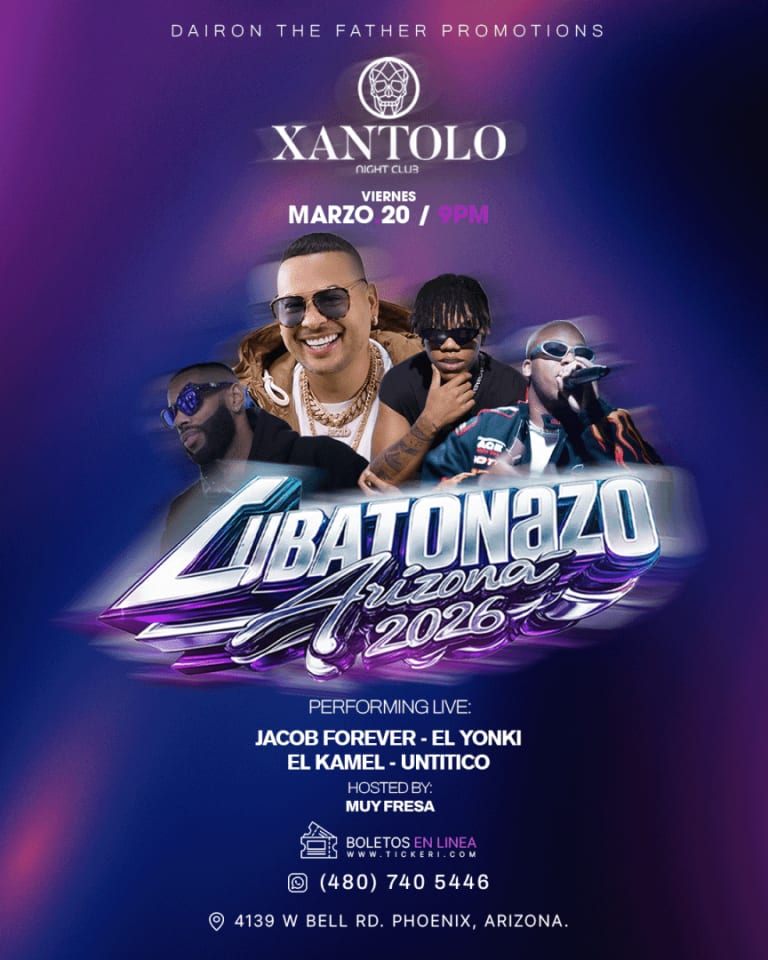 Event - Cubatonazo Arizona 2026 - Phoenix, AZ - Fri, March 20, 2026} | concert tickets