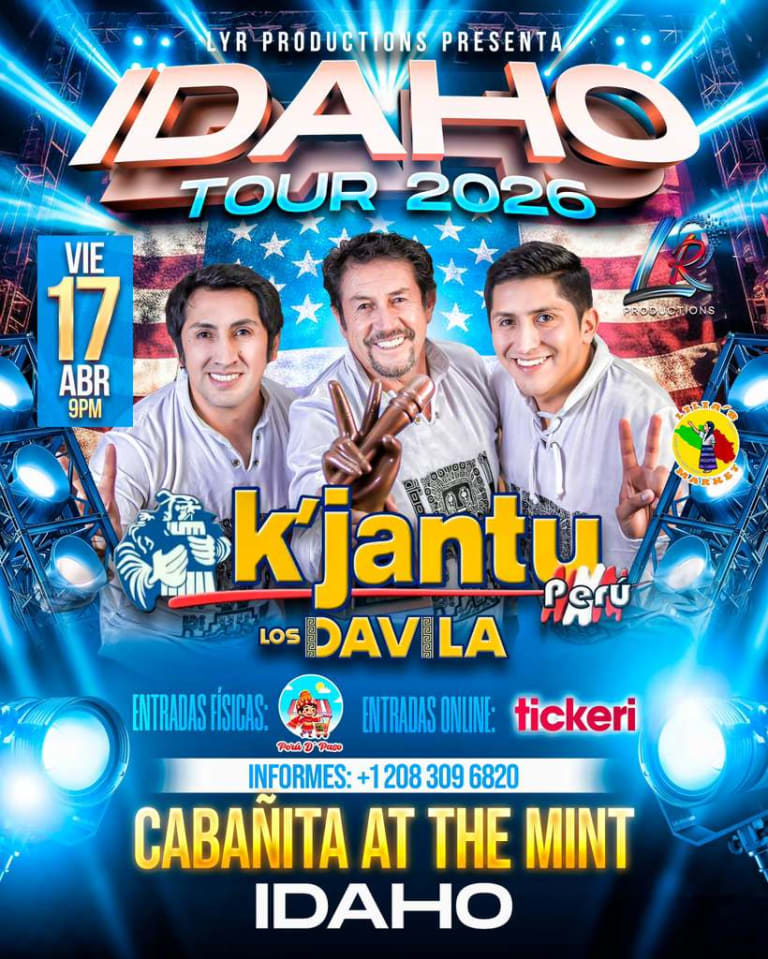Event - ¡¡ Kjantu en Concierto ¡¡ - Hailey, IDAHO - April 17, 2026 | concert tickets